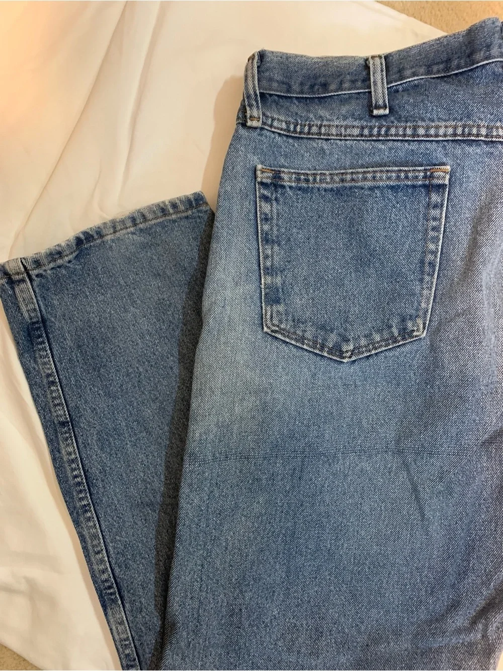 Rustler Relaxed Fit Men's Light Blue Denim Jeans Size 40x32